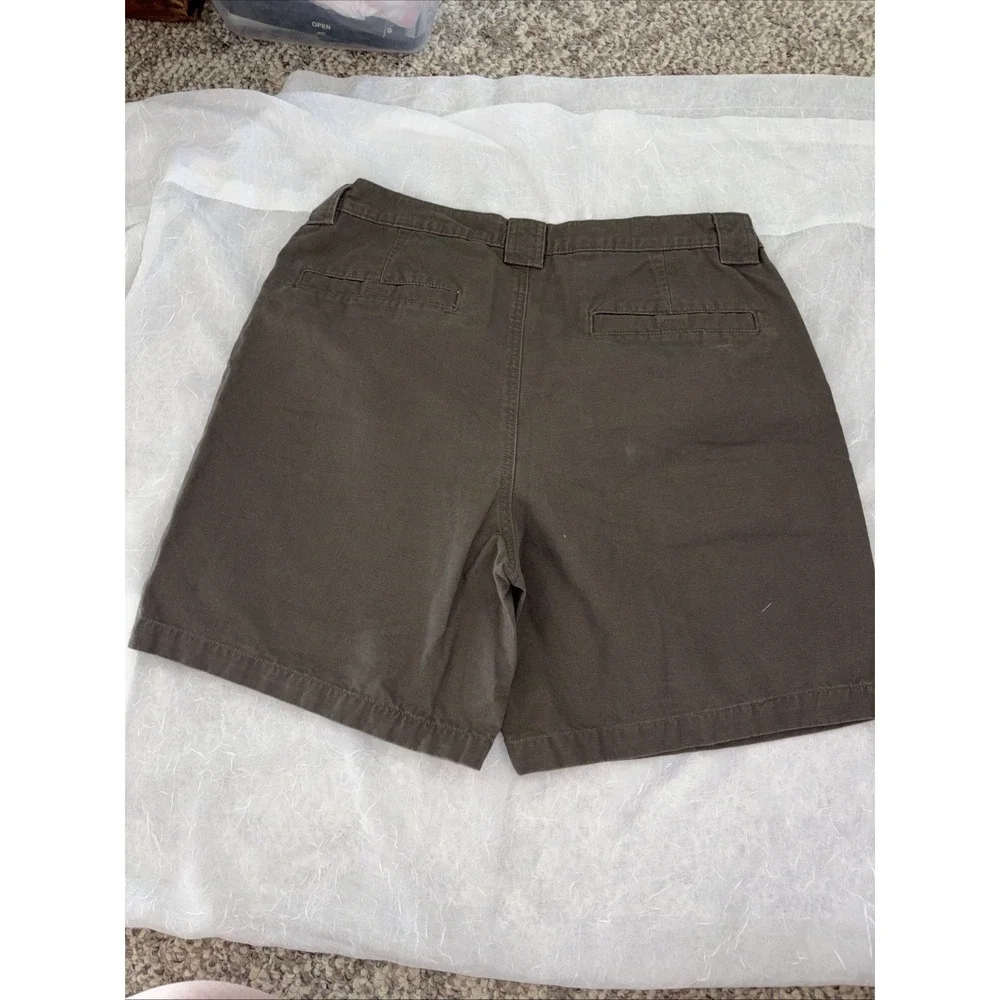 Savane Shorts Mens 36 Major Brown Cargo Safari Utility Stretch Waist Flat Front